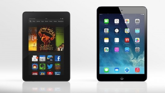 Gizmag compares the features and specs of the new Kindle Fire HDX and Apple's aging 1st-ge...