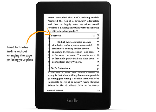 All-New Kindle Paperwhite In-line Footnotes