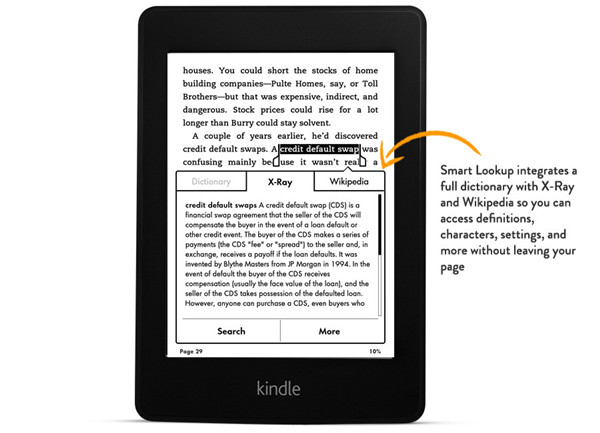 All-New Kindle Paperwhite Smart Lookup